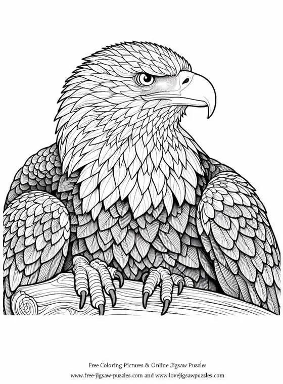 Bald Eagle picture for coloring and printing - Free Picture 13