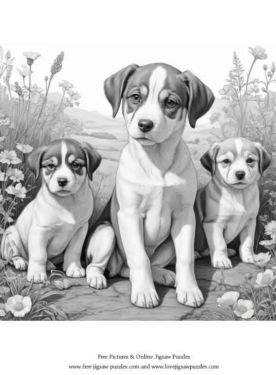 Dog Coloring Picture 10