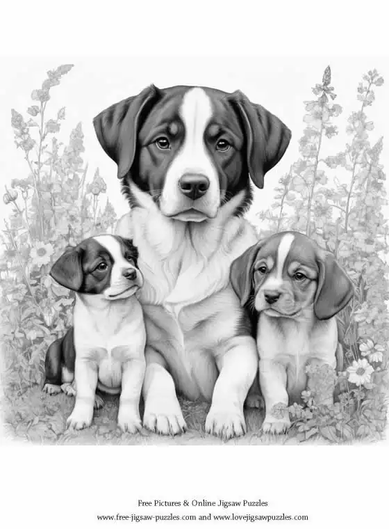 Dog Coloring Picture 12