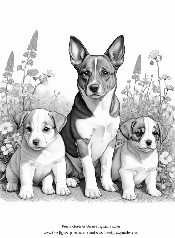 Dog Coloring Picture 13