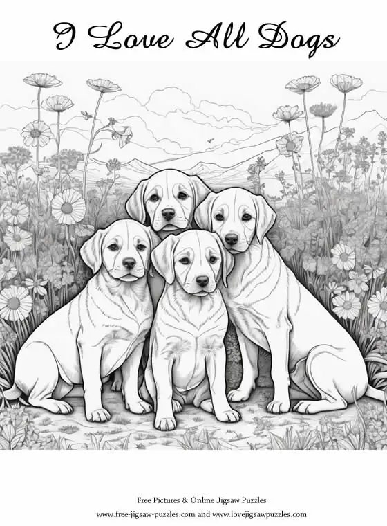 Dog Coloring Picture 15