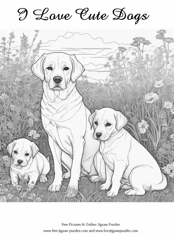 Dog Coloring Picture 18