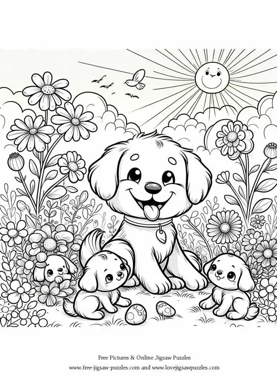 Dog Coloring Picture 23