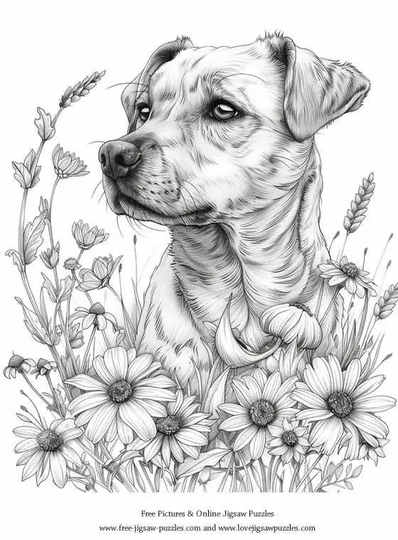 Dog Coloring Picture 33