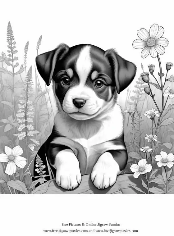 Dog Coloring Picture 5