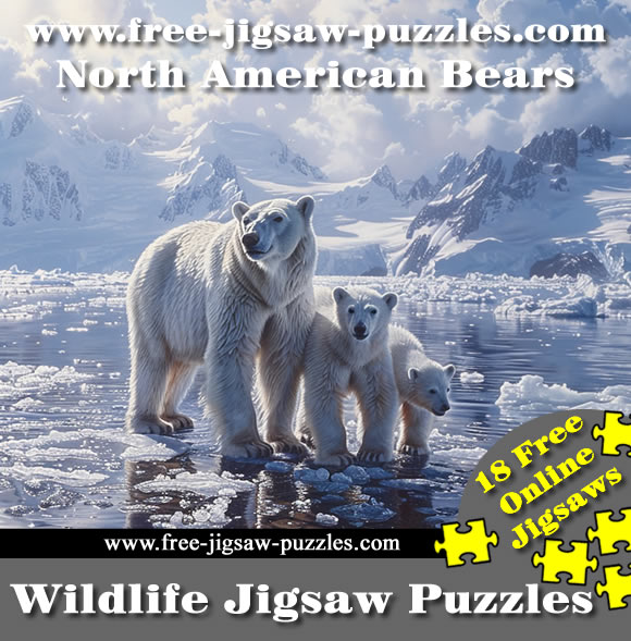 Polar Bears Jigsaws - 18 Jigsaws