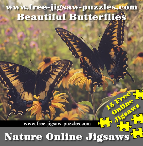 15 Butterfly Jigsaws