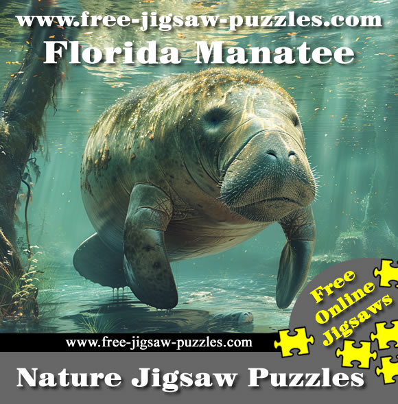 Florida Manatees in the wild jigsaws