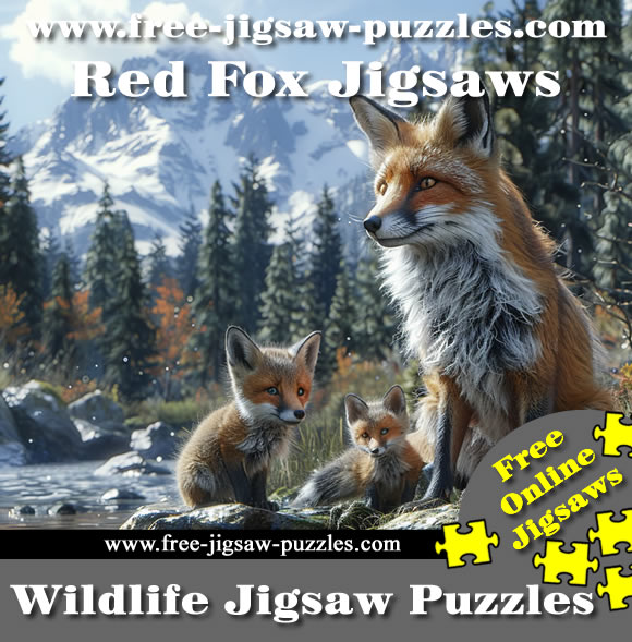 Red Fox jigsaws | 21 online jigsaws