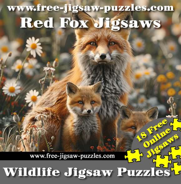 Red Fox jigsaw | 19 online Red Fox jigsaws