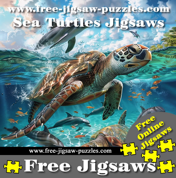 Sea Turtles Jigsaws | 15 Free Jigsaw Puzzles