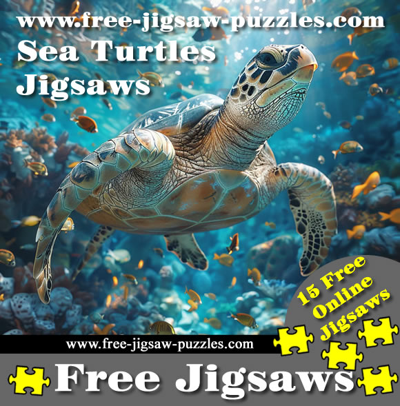 Sea Turtles Jigsaws | 15 Free Jigsaw Puzzles