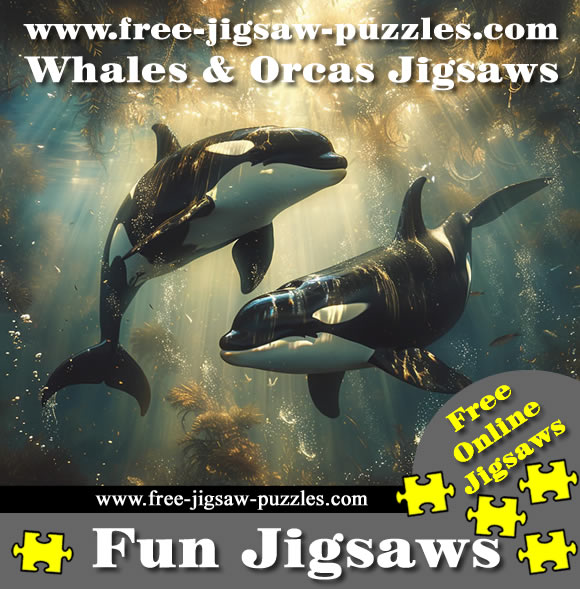 Whales and orcas online jigsaw puzzle games