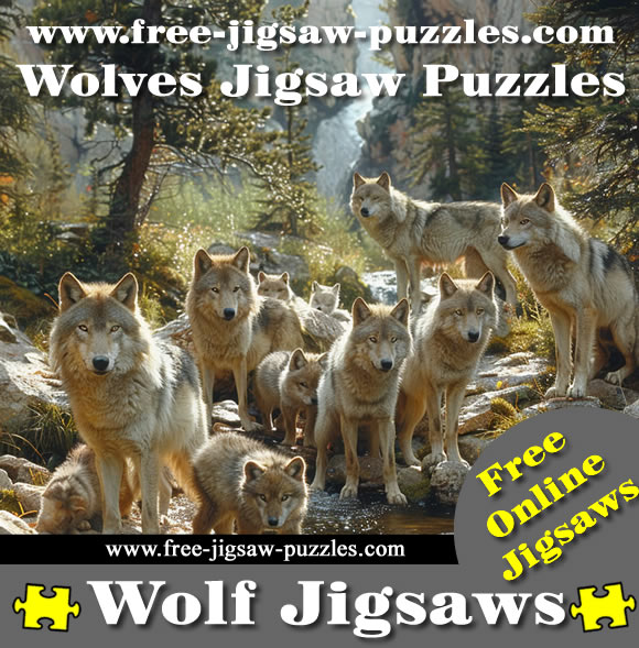 Wilderness Wolves jigsaw puzzles